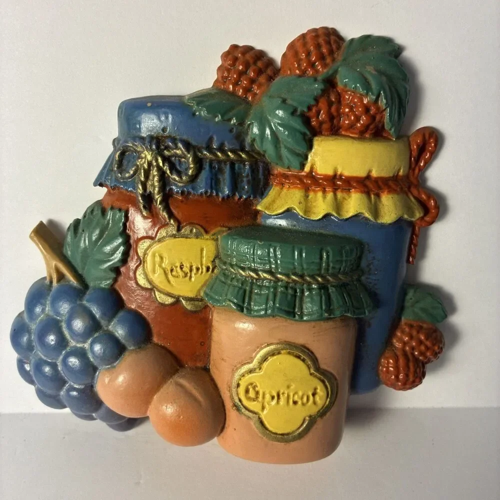 Y2K Home Interiors and Gifts 3D Molded Resin Kitchen Preserves Wall Plaque